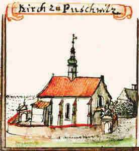 Kirch zu Puschwitz - Kościół, widok ogólny